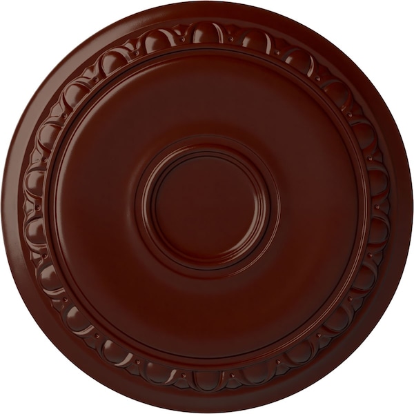 Ekena Millwork Caputo Ceiling Medallion (Fits Canopies up to 6"), Hnd-Painted Brushed Mahogany, 24 1/4"OD x 1 1/2"P CM24CABMF - main